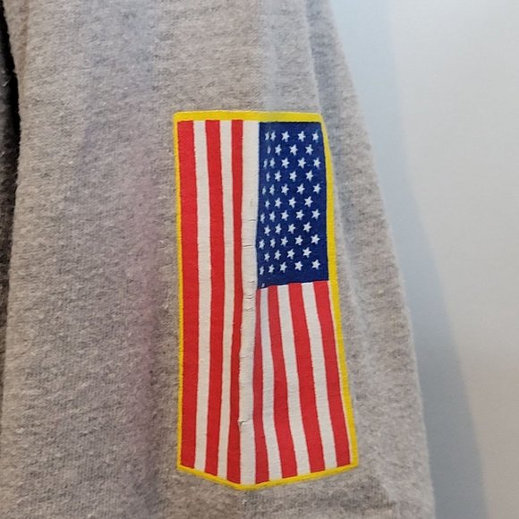 Vintage Stussy World Long Sleeves Size Large Flag Design Front and Back Gray - Picture 7 of 15